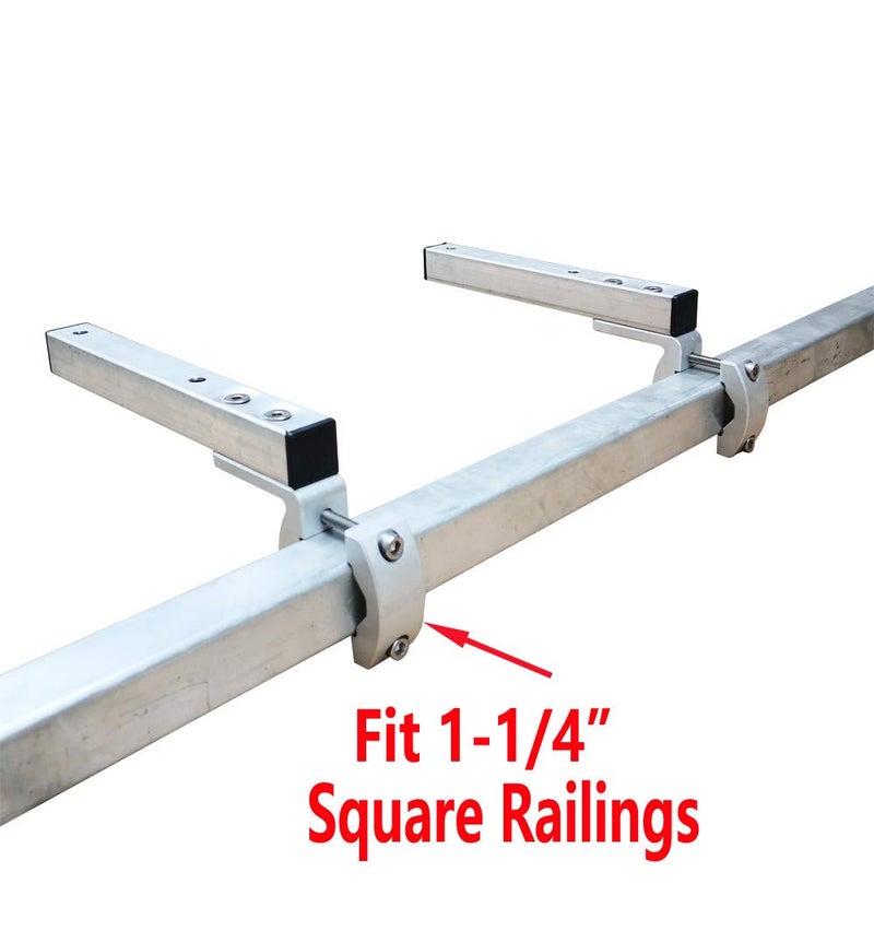 Brocraft Pontoon Grill Bracket/Boat Rail Mount Grill Bracket/BBQ Dual Extended Horizontal Rail Mounts - Image 3